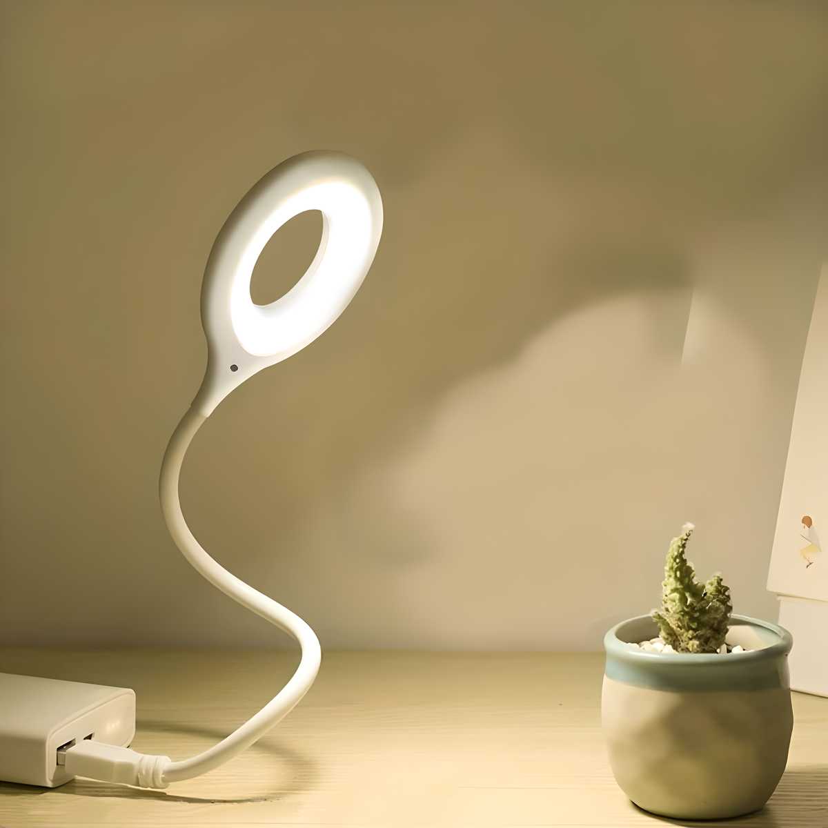 Eye-Care Flexible LED Reading Lamp – Portable & Rechargeable