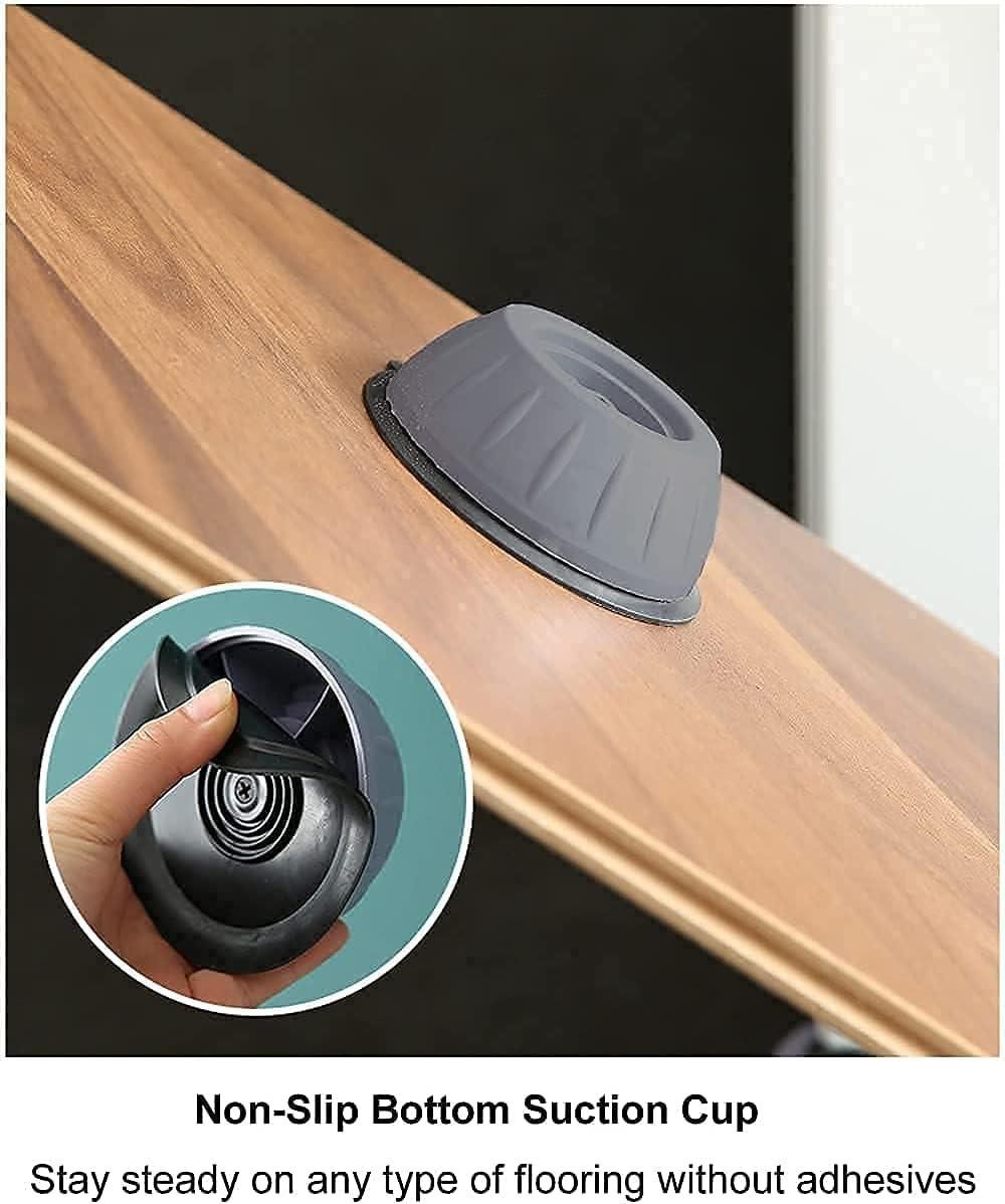 Anti Vibration Pads for Washing Machine and Refrigerator  (Pack of 4) (Grey), Medium