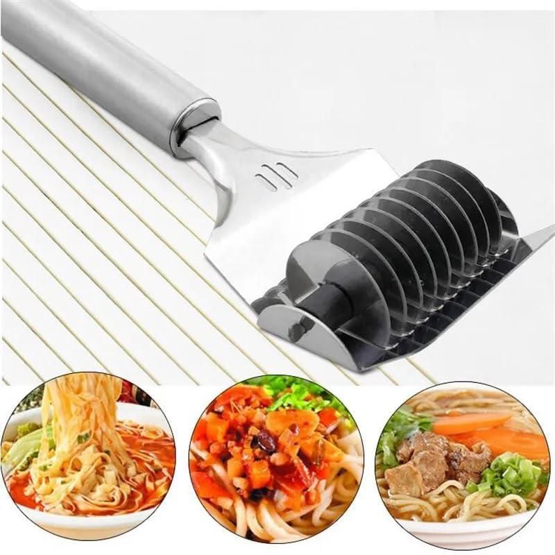 Multi-Blade Stainless Steel Noodle & Dough Cutter – Professional Grad