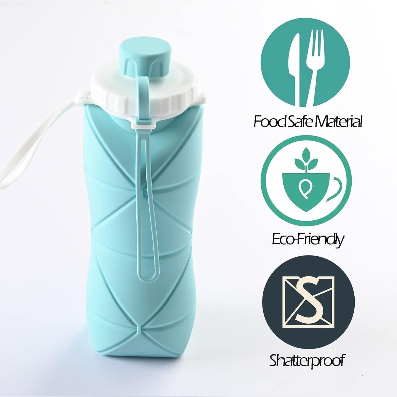 Aero-Fold Silicone Water Bottle – Leakproof, BPA-Free & Travel-ready