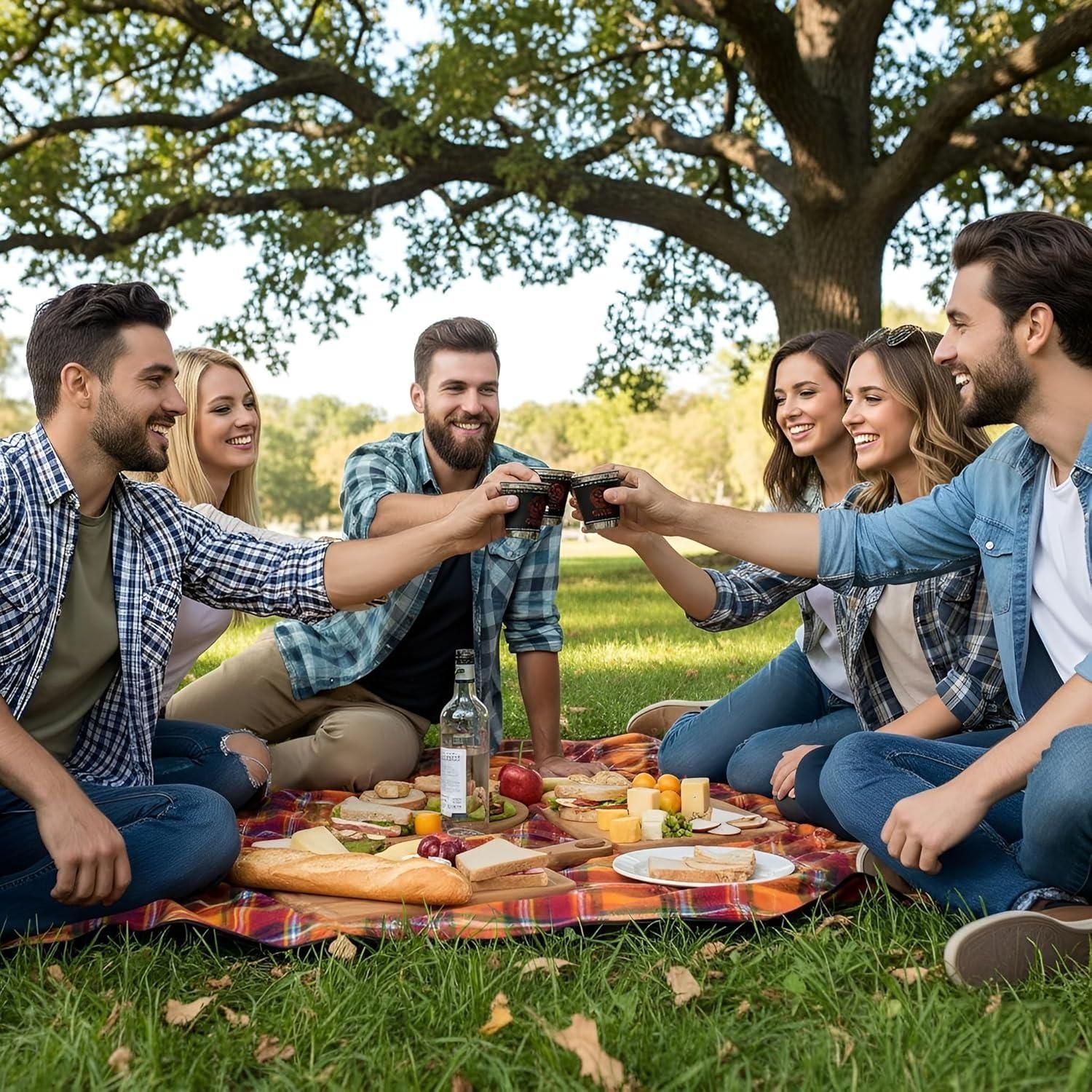 Stainless Steel Shot Glass Set (Pack of 4) – Premium Leather Travel Case