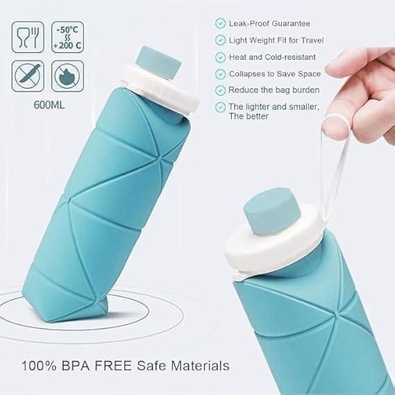 Aero-Fold Silicone Water Bottle – Leakproof, BPA-Free & Travel-ready