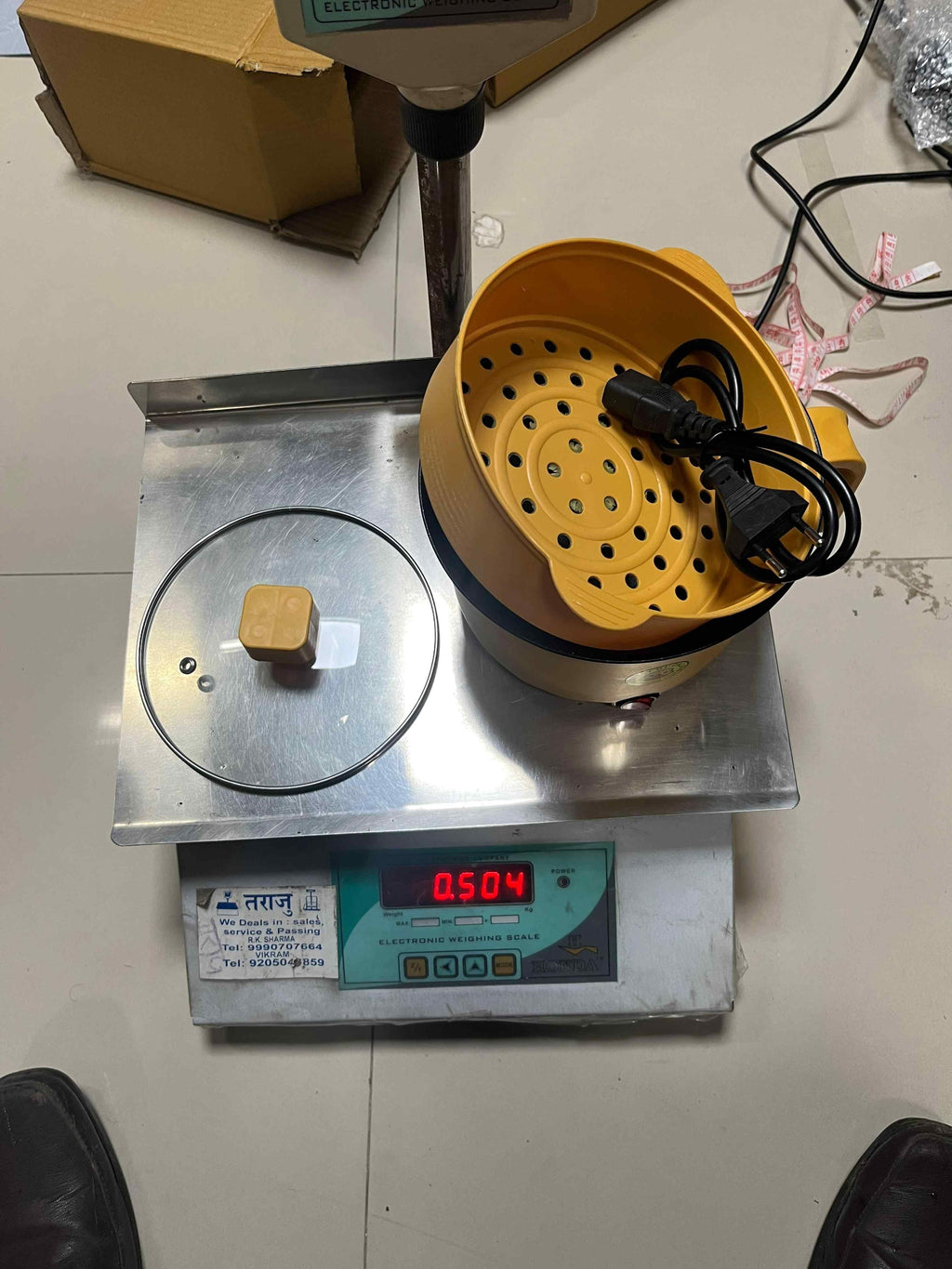 1.8L Multi-Cooker – Electric Non-Stick Pot with Transparent Glass Lid