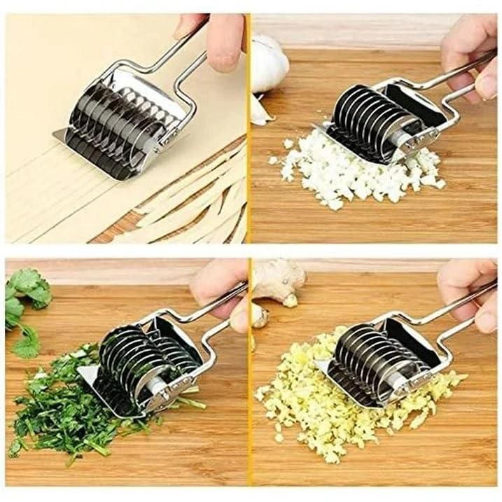 Multi-Blade Stainless Steel Noodle & Dough Cutter – Professional Grad