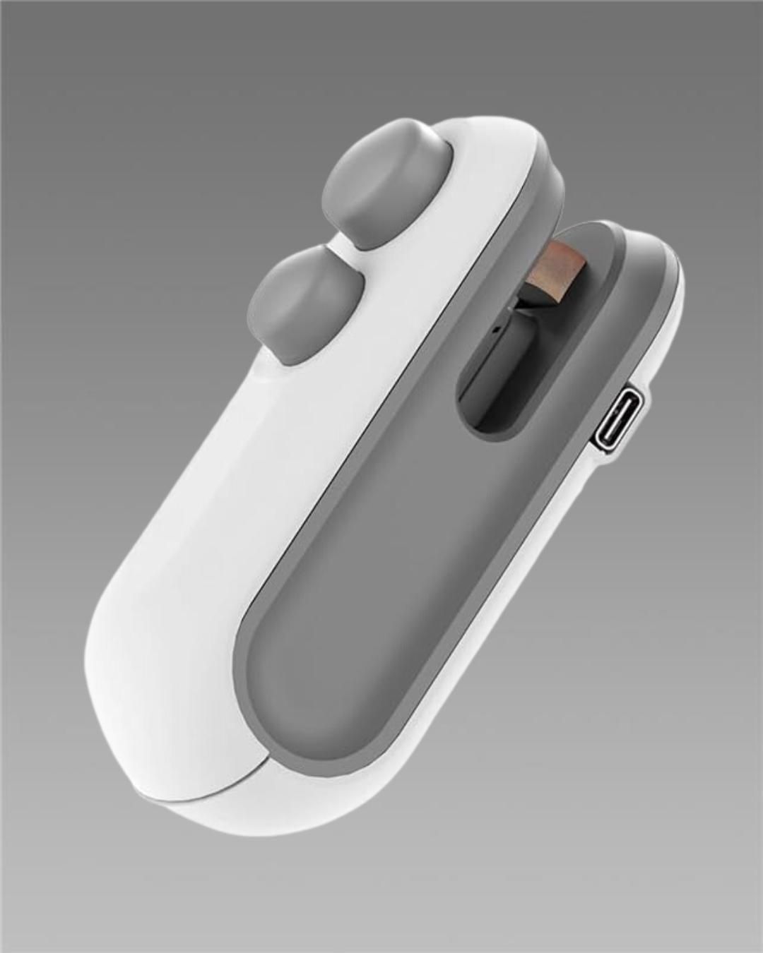 2-in-1 Rechargeable Mini Bag Sealer & Cutter – Magnetic Airtight Heat Sealer