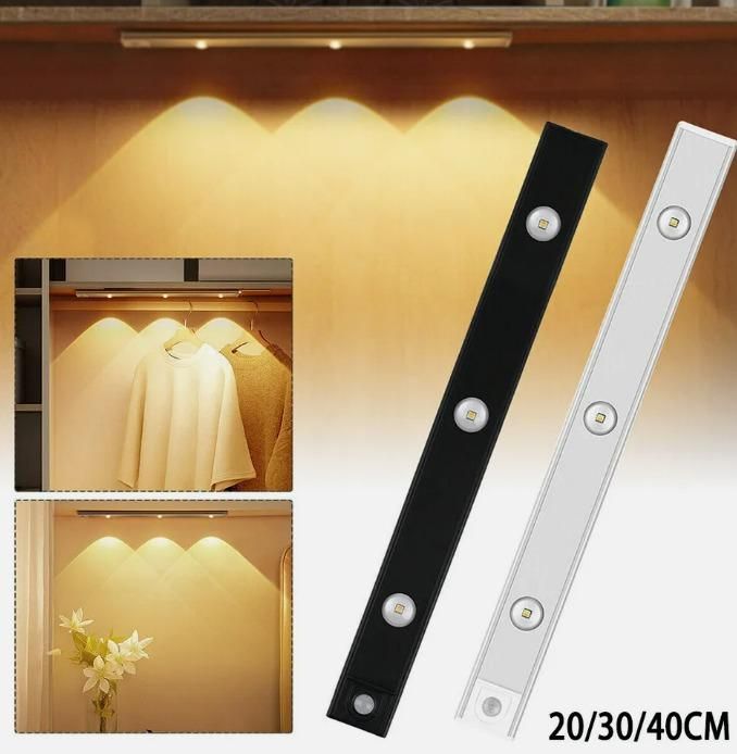 Smart Motion Sensor LED Cabinet Light – Wireless & USB Rechargeable