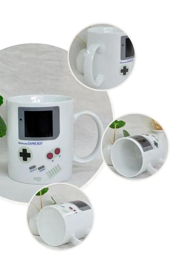 Magic Heat-Changing Coffee Mug – Retro Gameboy Edition