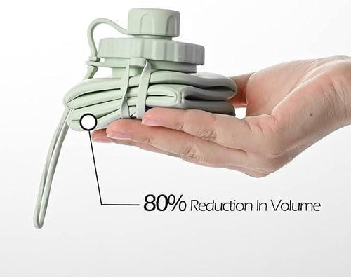 Aero-Fold Silicone Water Bottle – Leakproof, BPA-Free & Travel-ready