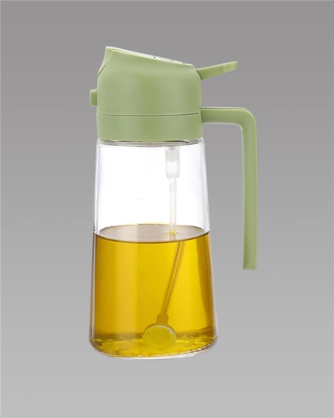 2-in-1 Dual Function Oil Dispenser & Sprayer – 500ml Leak-Proof Glass Bottle for Cooking & BBQ