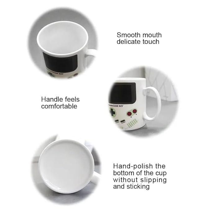 Magic Heat-Changing Coffee Mug – Retro Gameboy Edition