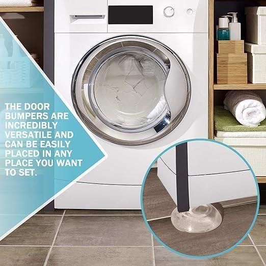 Invisible Silicone Door Wall Protectors (Pack of 6) – Shock Absorbent & Self-Adhesive