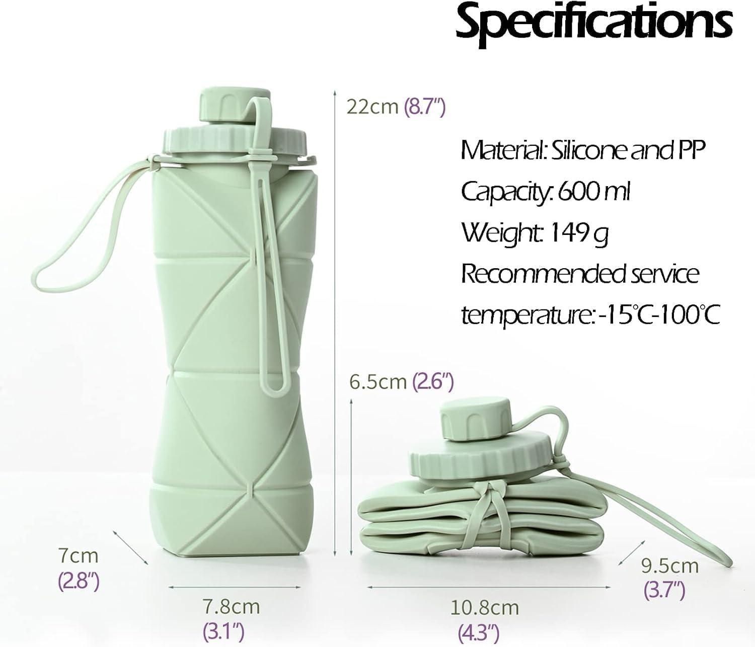 Aero-Fold Silicone Water Bottle – Leakproof, BPA-Free & Travel-ready