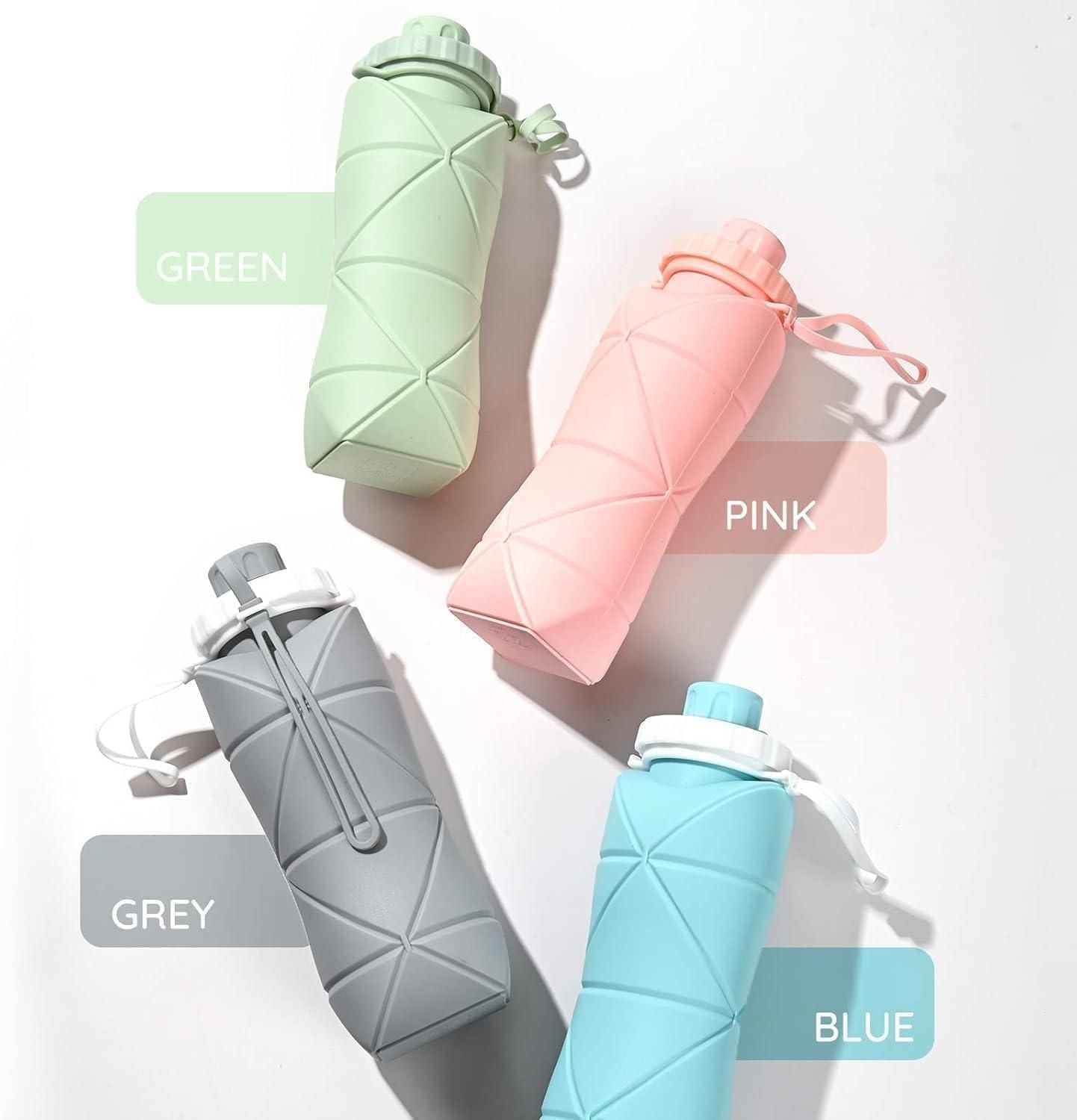 Aero-Fold Silicone Water Bottle – Leakproof, BPA-Free & Travel-ready