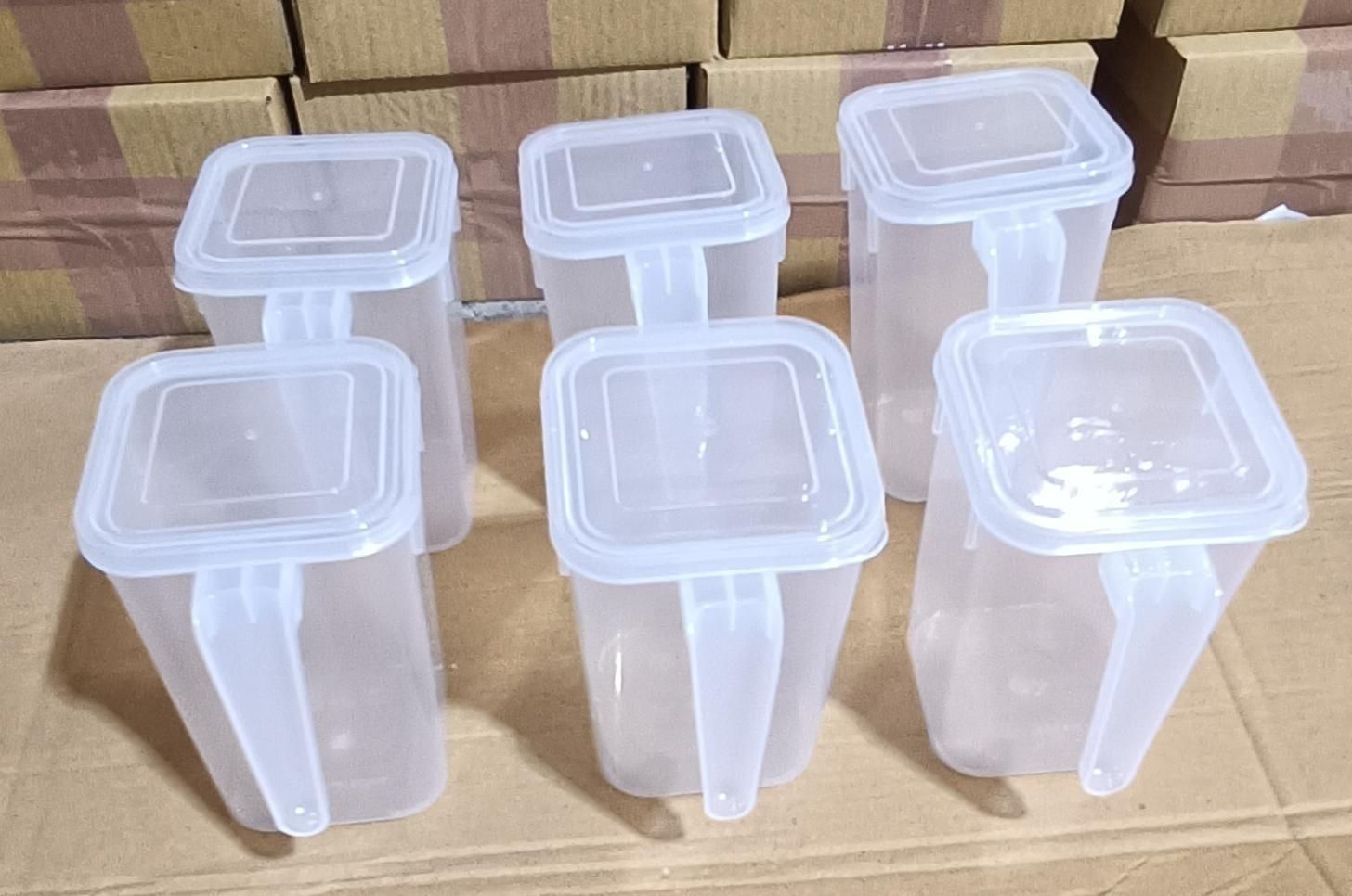 Crystal-Clear Multi-Purpose Storage Bins (Pack of 4) – Fridge & Pantry Organizer